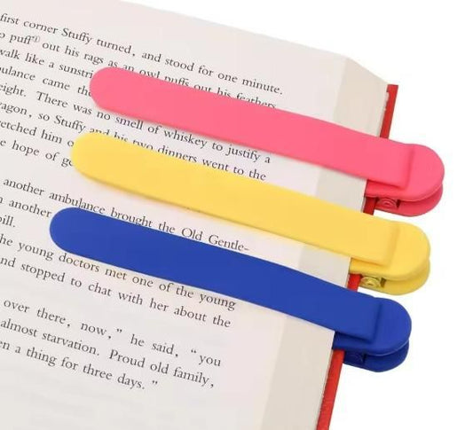 3pcs Silicone Automatic Bookmark