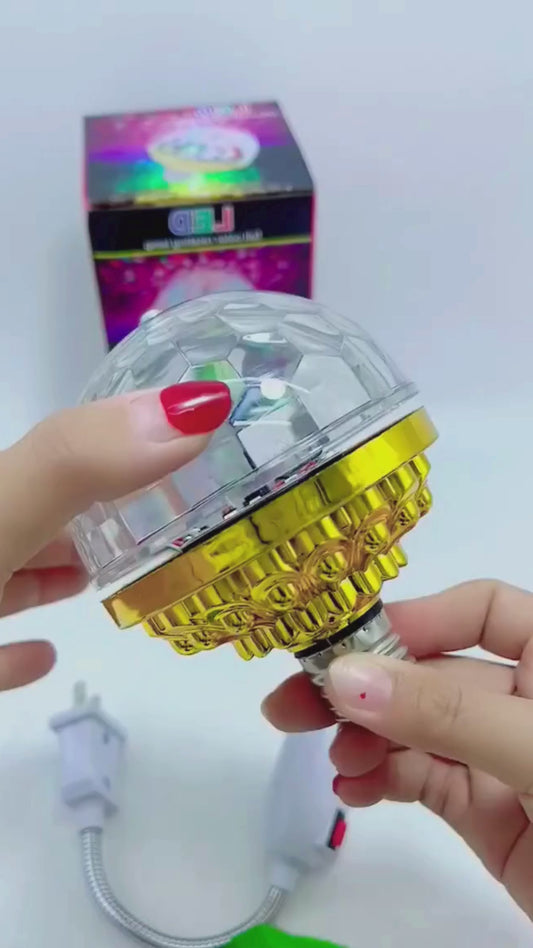 Rotating Magic Ball Light with Lamp Holder Set